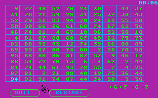 Number Maze atari screenshot